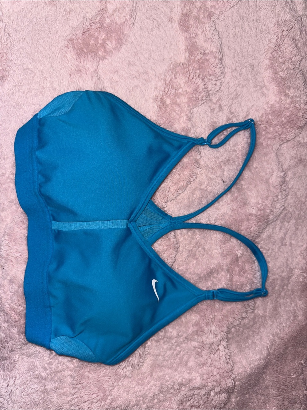 Nike Teal/Blue Light-Support Sports Bra with Racerback